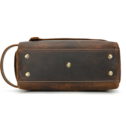 Cowhide Cosmetic & Toiletries Bag