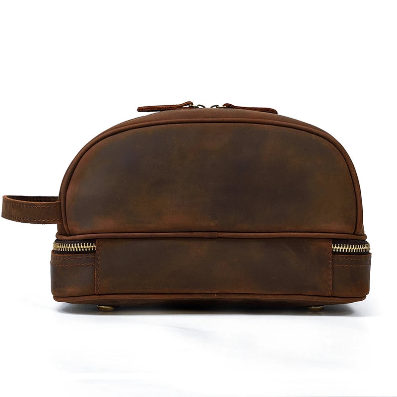 Cowhide Cosmetic & Toiletries Bag