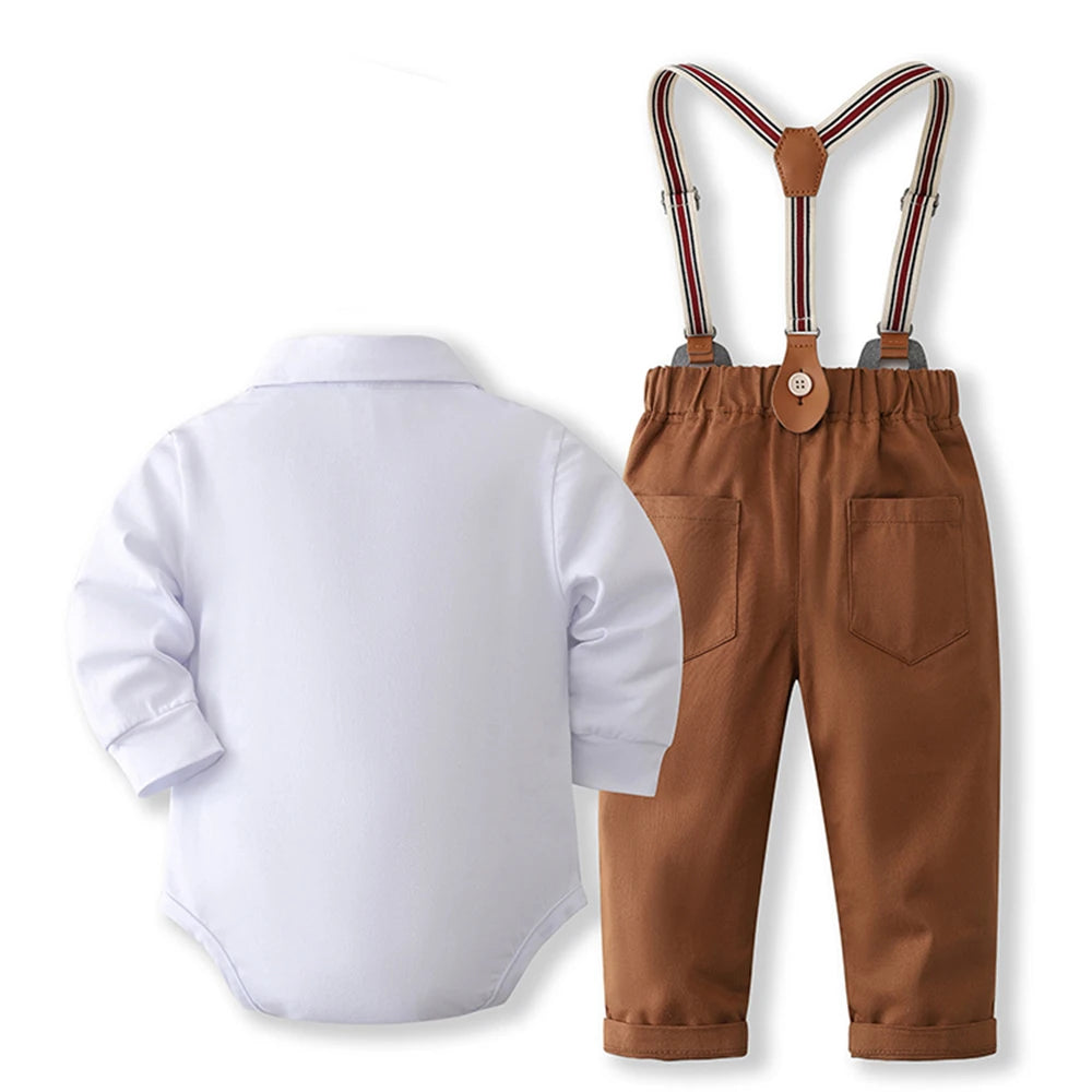 Dapper Gentleman Romper Set