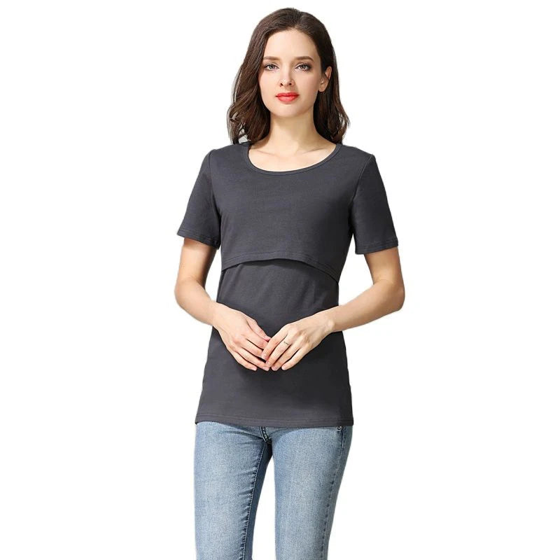 Short Sleeve Breastfeeding T-Shirt