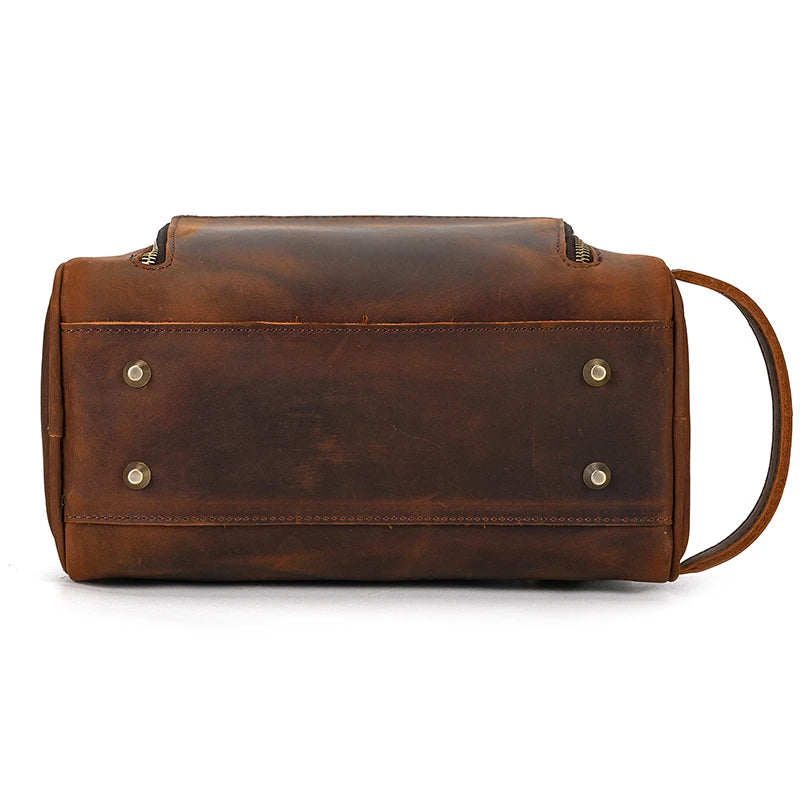 Cowhide Cosmetic & Toiletries Bag