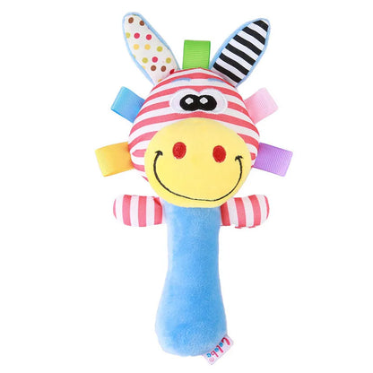 Cartoon Plush Animal Rattle