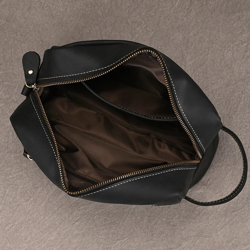 Cowhide Cosmetic & Toiletries Bag