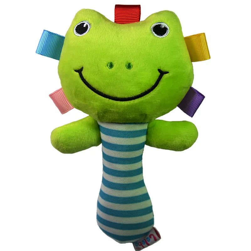 Cartoon Plush Animal Rattle