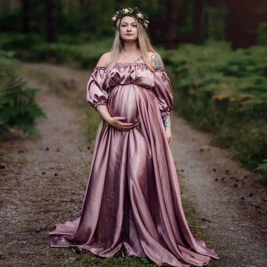 Elegant Bohemian Maternity Dress