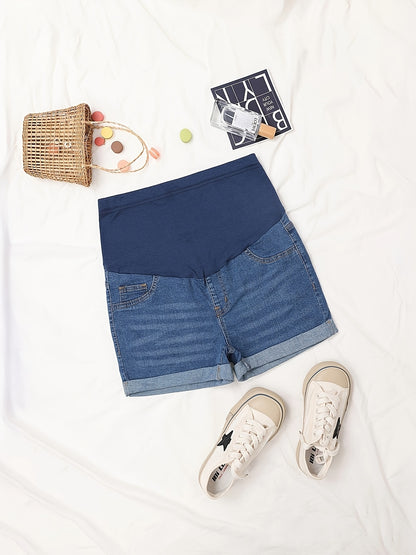 Bump Comfort Denim Maternity Shorts